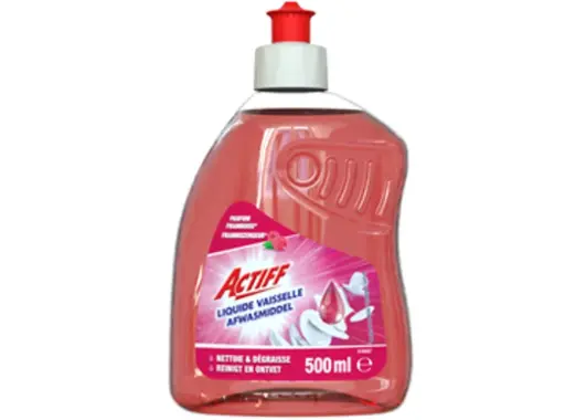 ACTIFF LIQUIDE VAISSELLE FRAMBOISE 500ML