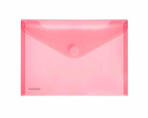 FOLDERSYS ENVELOPPE VELCRO A5 ROUGE