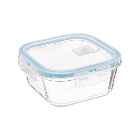 5Five Clipeat Boîte Hermétique Verre Carrée 0.8L Bleu
