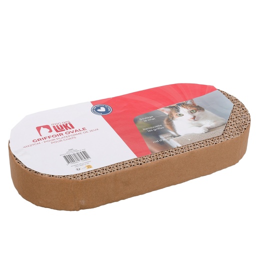 Mon Ami Luki Griffoir Ovale 41x27 cm pour Chats en Carton