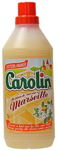 Carolin Nettoyant Sol Savon de Marseille Fleur d'Oranger 1L