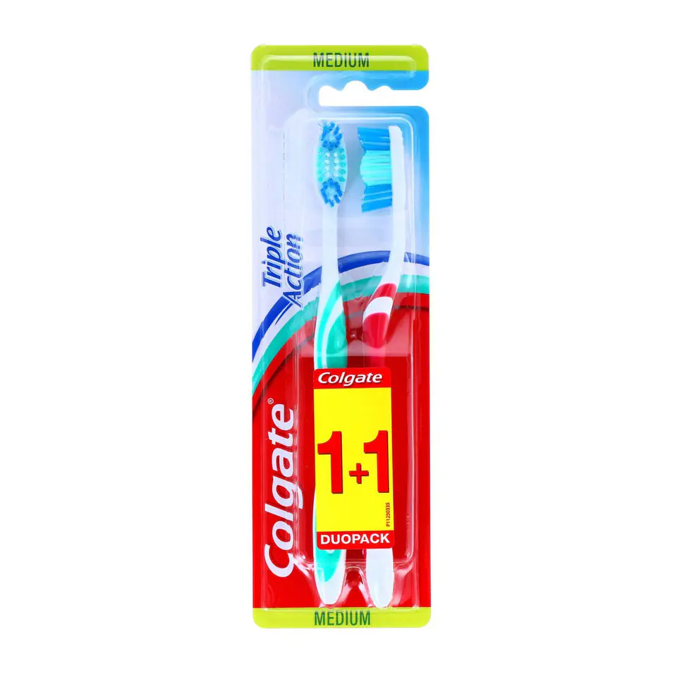 Colgate BAD Triple Action Lot de 2 Medium