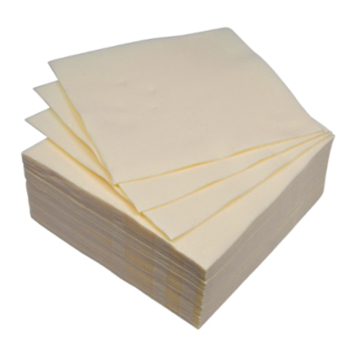 SET DE 40 SERVIETTES VITAMINE EN PAPIER 2 PLIS 38*38CM CREME