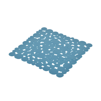 FOND D'EVIER PVC ANTIDERAPANT 30*26CM BLEU PAON