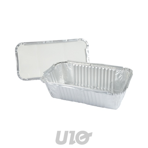 SET DE 5 BARQUETTES ALUMINIUM 1L 22x11,5xH7CM