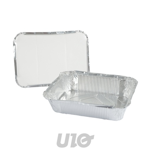 SET DE 5 BARQUETTES ALUMINIUM 2L 26x19xH6CM