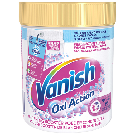 Vanish Oxi Action poudre 530gr Blanc Cristallin Booster pour le Linge