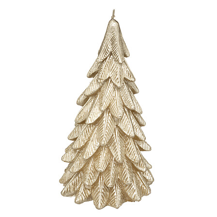 Bougie de Noël Sapin Doré Atmosphera 20,5cm 396g