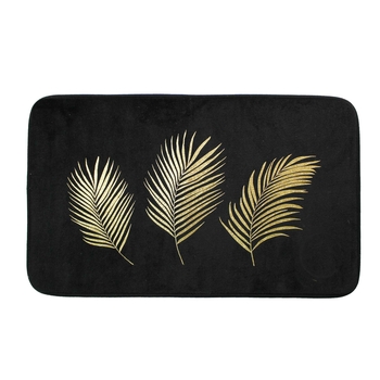 TAPIS DE BAIN 45 x 75 CM MICROFIBRE IMPRIMEE ORBELLA NOIR DES. PLACE