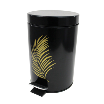 POUBELLE A PEDALE 3 L METAL ORBELLA NOIR