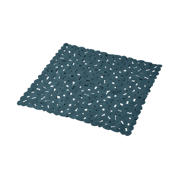 FOND DE DOUCHE 52 x 52 CM PVC UNI VITAMINE SDB BLEU/EMERAUDE