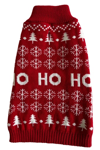 PULL NOEL  ROUGE  TAILLE L   40CM