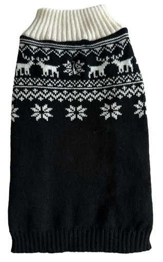 PULL NOEL  NOIR  TAILLE S  30CM