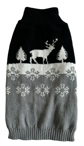 PULL NOEL  GRIS  TAILLE S  30CM