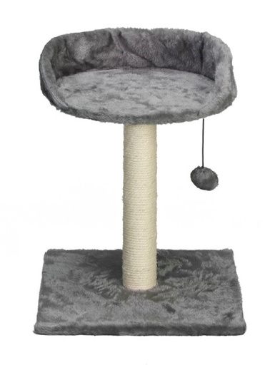 ARBRE À CHAT AVEC ASSISE ANTHRACITE 34X34X42 CM