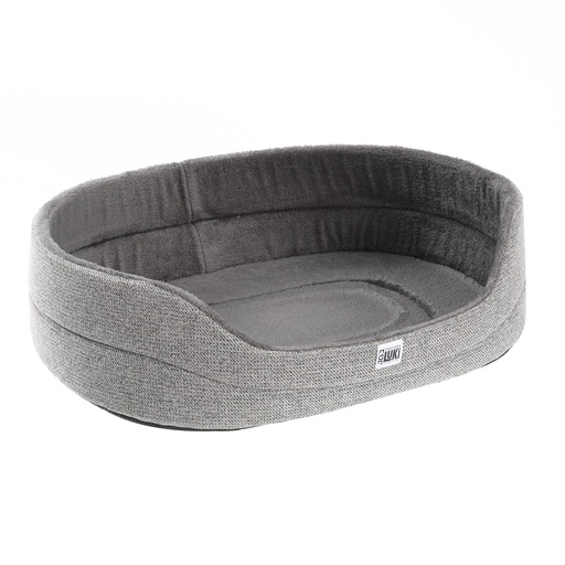 PANIER OVALE GARNISSAGE 1,5CM GRIS  ANTIDERAPANT  70X52X19CM