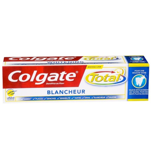 Colgate Dentifrice 75ml Total Blancheur Nl.Fr.