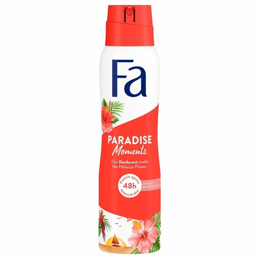 Fa Déodorant Spray Paradise Moments Fleur Hibiscus 48h Sans Aluminium 150ml