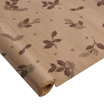 NAPPE GAUFREE EN PAPIER KRAFT DECOREE 1,18*5M NATUREL