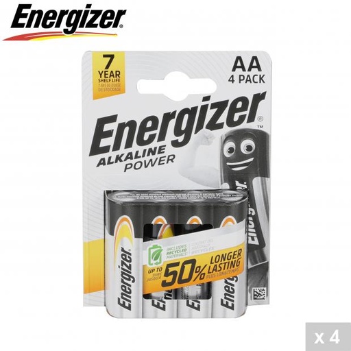 ENERGIZER - 4 PILES ALCALINE POWER AA/R06 