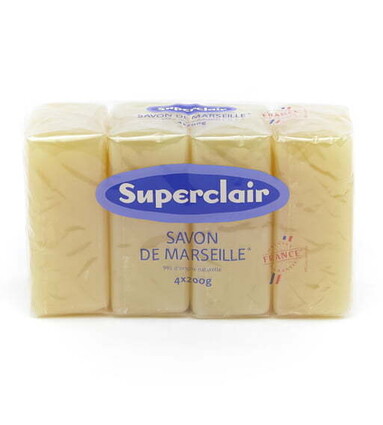 Superclair savon de marseille 4x200gr Glycerine