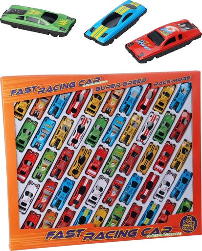 SET VOITURE - 50 PIÈCES - 7.5CM