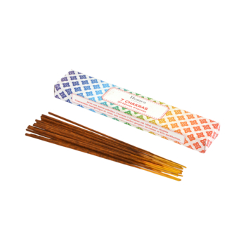 SET DE 20 BATONS D'ENCENS L21CM PARFUM 7 CHAKRAS