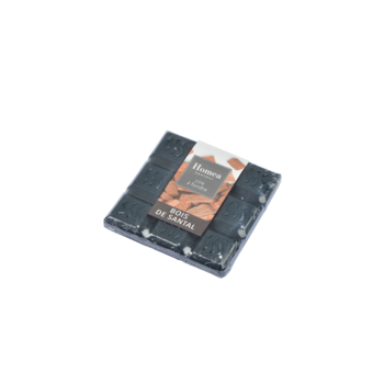 CIRE A FONDRE 7*7*1CM ESSENTIEL PARFUM BOIS DE SANTAL EN DISPLAY DE 12 PCS