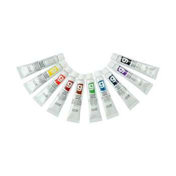 SET DE 10 TUBES DE PEINTURE GOUACHE 12ML