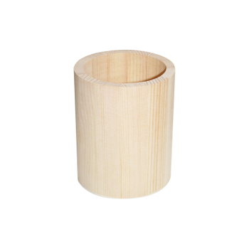 POT A CRAYON CYLINDRIQUE EN PIN D8*H10CM