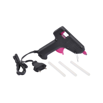 PISTOLET A COLLE 20*13*4CM AVEC SUPPORT ET 3 BATONS DE COLLE Ø7MM