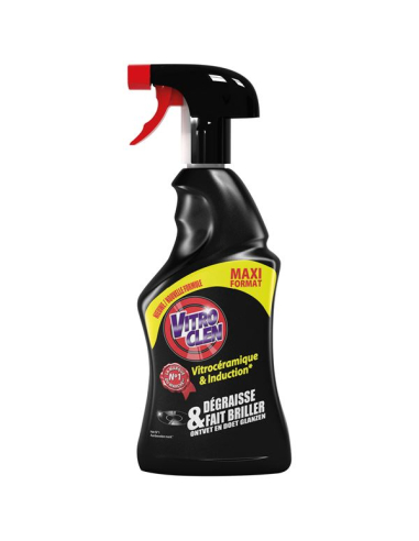 Vitro Clen Nettoyant Vitrocéramique Induction Dégraisse & Brille Spray 450ml