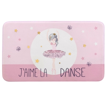 TAPIS RECTANGLE 45 x 75 CM VELOURS IMPRIME METALLISE PETITE ETOILE