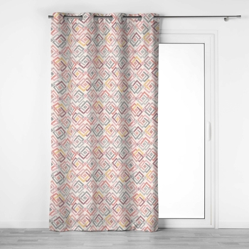 RIDEAU A OEILLETS 140 x 240 CM COTON IMPRIME ZOUALA