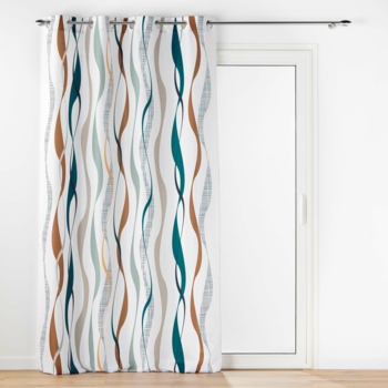RIDEAU A OEILLETS 140 x 260 CM POLYESTER IMPRIME LISANA