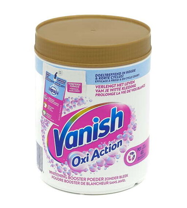 VANISH - OXI ACTION POUDRE - 1KG BOOSTER POUR LINGE BLANC