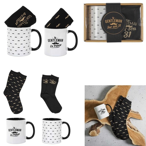 COFFRET CADEAU - MUG ET CHAUSSETTES  HOMME