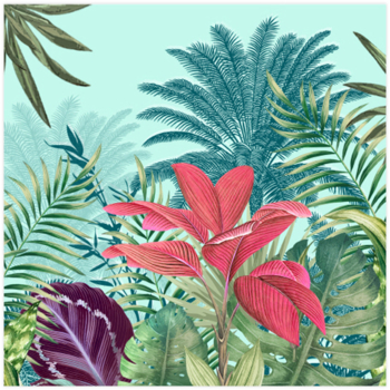 SET DE 20 SERVIETTES EN PAPIER 3 PLIS 33*33CM FLORE SAUVAGE