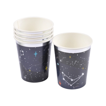 SET DE 6 GOBELETS EN CARTON 25CL ESPACE