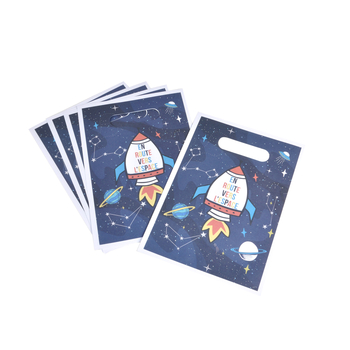 SET DE 6 SACS A BONBONS EN PAPIER H23CM ESPACE