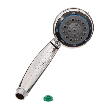 5Five Pommeau de Douche Chromé 7 Jets avec Bouton Stop