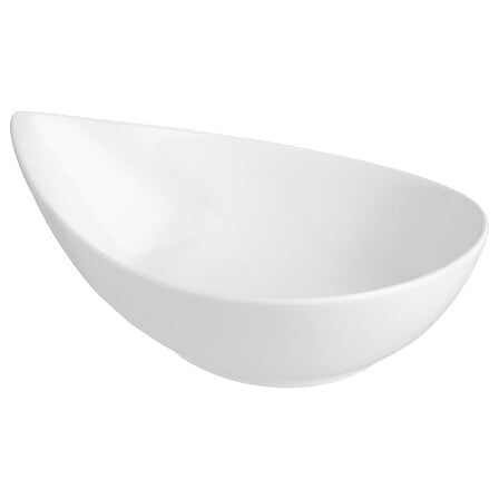 COUPELLE EN FORME DE GOUTTE - BLANCHE - 21X16CM