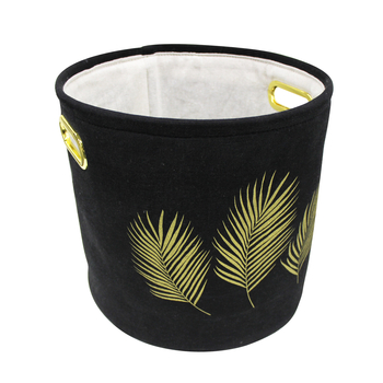 PANIER (0) 27 x HT 26 CM POLYCOTON IMPRIME ORBELLA NOIR