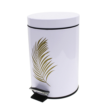POUBELLE A PEDALE 3 L METAL ORBELLA BLANC