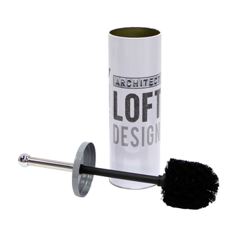 BROSSE WC (0) 9.4 x 38.5 CM METAL IMPRIME URBAN LOFT