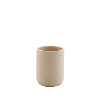 GOBELET (0) 8.5 x 10 CM POLYRESINE UNIE GRANITE SABLE
