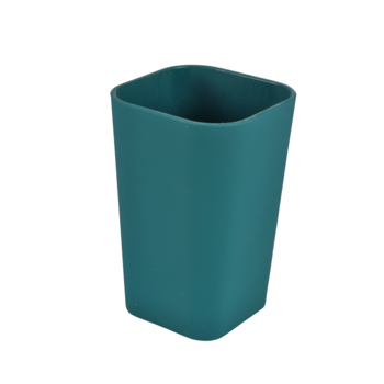 GOBELET 7.3 x 7.3 x 11 CM PLASTIQUE UNI SOFT TOUCH VITAMINE SDB KAKI