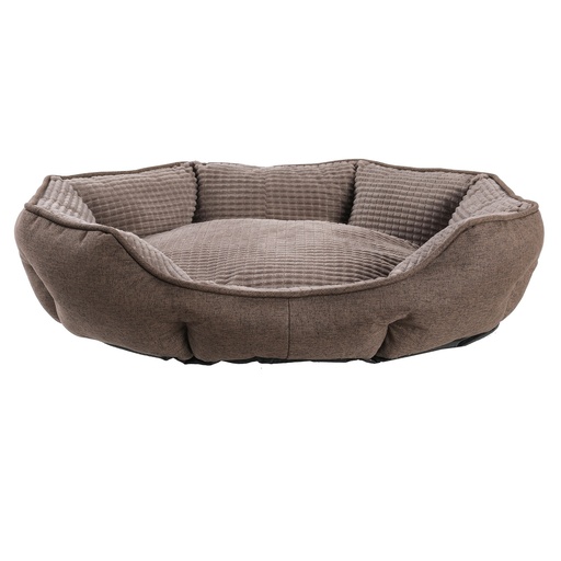 PANIER OVALE  SOFT ANTIDERAPANT MARRON 70X65X18 CM