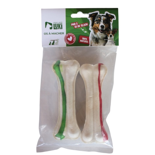 2 OS A MACHER AVEC COULEUR 12,5 CM 