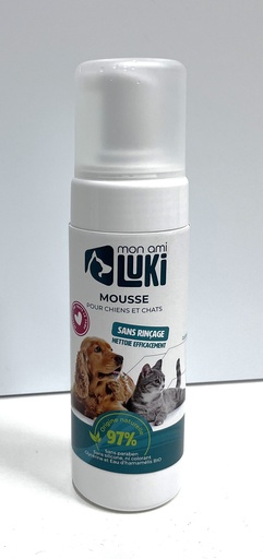 MOUSSE SANS RINCAGE CHIENS ET CHATS 150ML